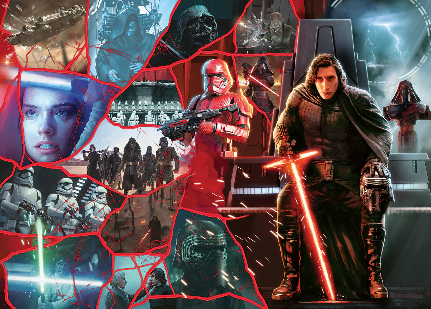 PUZZLE 1000PC STAR WARS KYLO REN FIG