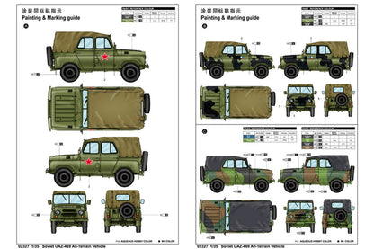 TRUMP 1:35 SOVIET UAZ-469 ALL TERRAIN