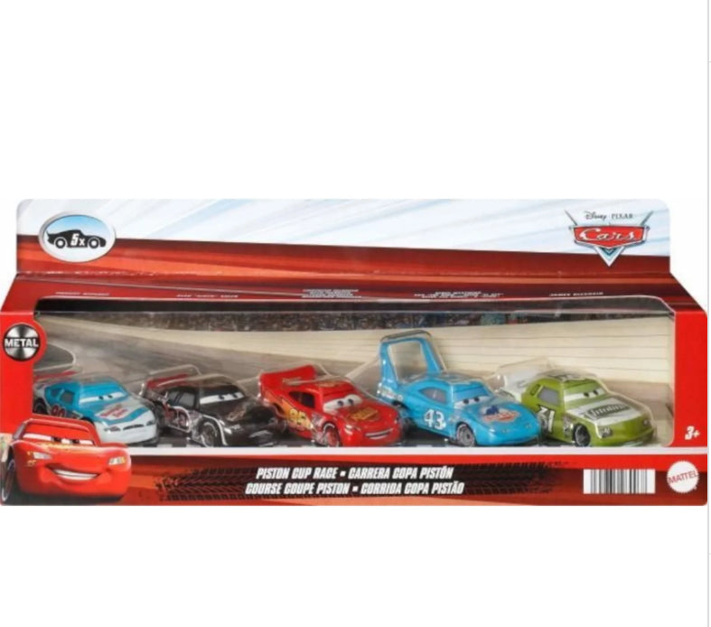 DISNEY PIXAR CARS 5 PACK PISTON CUP RACE