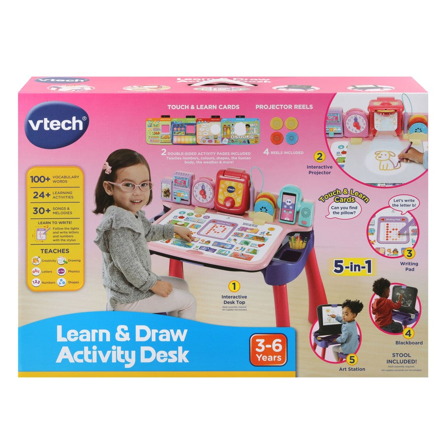 VTECH TOUCH & LEARN ACTIVITY DESK PINK