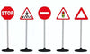 ROAD SIGN SET - 5 LARGE PIECES