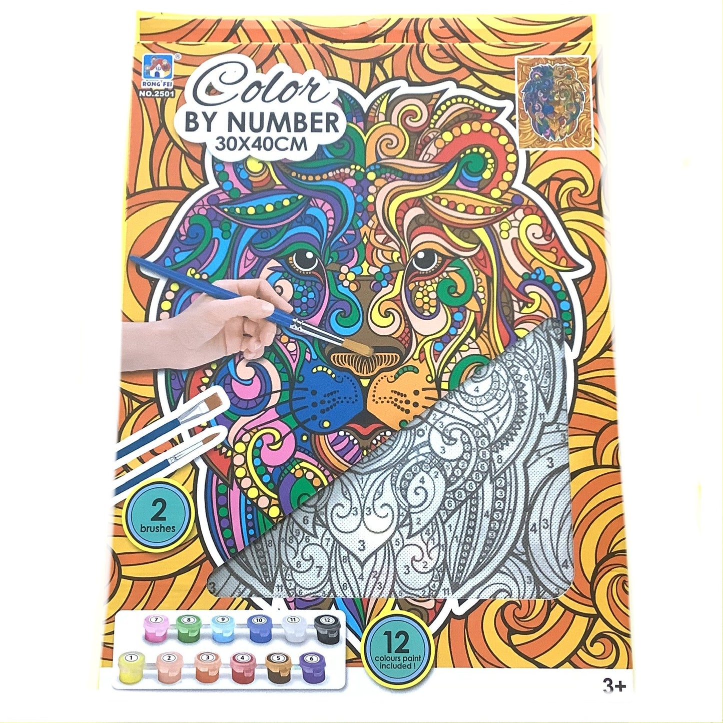 COLOR BY NUMBERS MOSAIC DESIGN