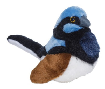 PLUSH SUPERB FAIRY WREN W SOUND WILD REP