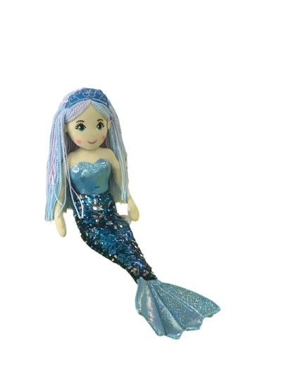 COTTON CANDY SEQUINNED MERMAID LRG AST