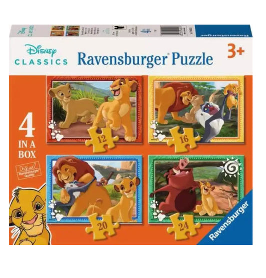 PUZZLE 4 IN A BOX DISNEY LION KING