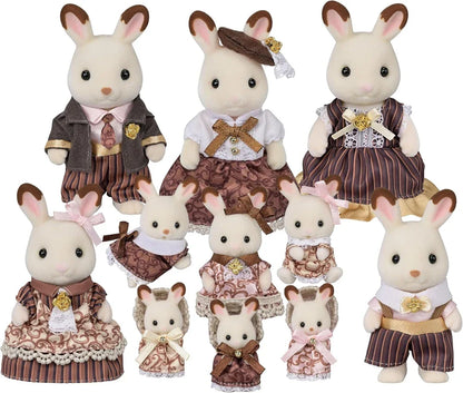 SYL/F CHOCOLATE RABBIT FAMILY ANNI SET