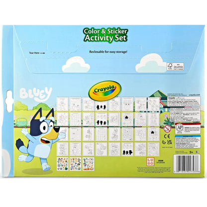 CRAYOLA CLR/STKR ACT SET BLUEY