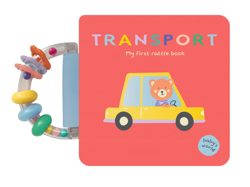 BOOK WITH RATTLE HANDLE TRANSPORT