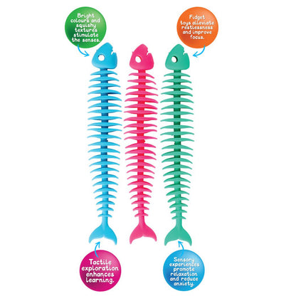 SENSORY FIDGET FISH 3PC