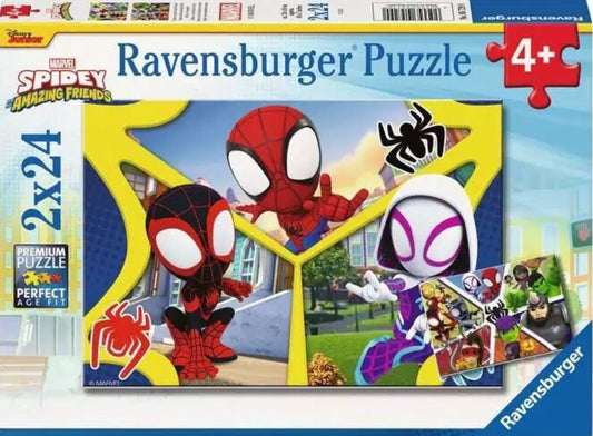 PUZZLE 2X24PC SPIDEY & FRIENDS