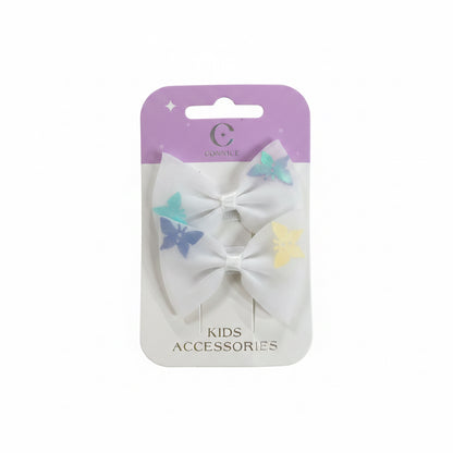 C/NICE HC13530 2PC BOW HAIR CLIPS