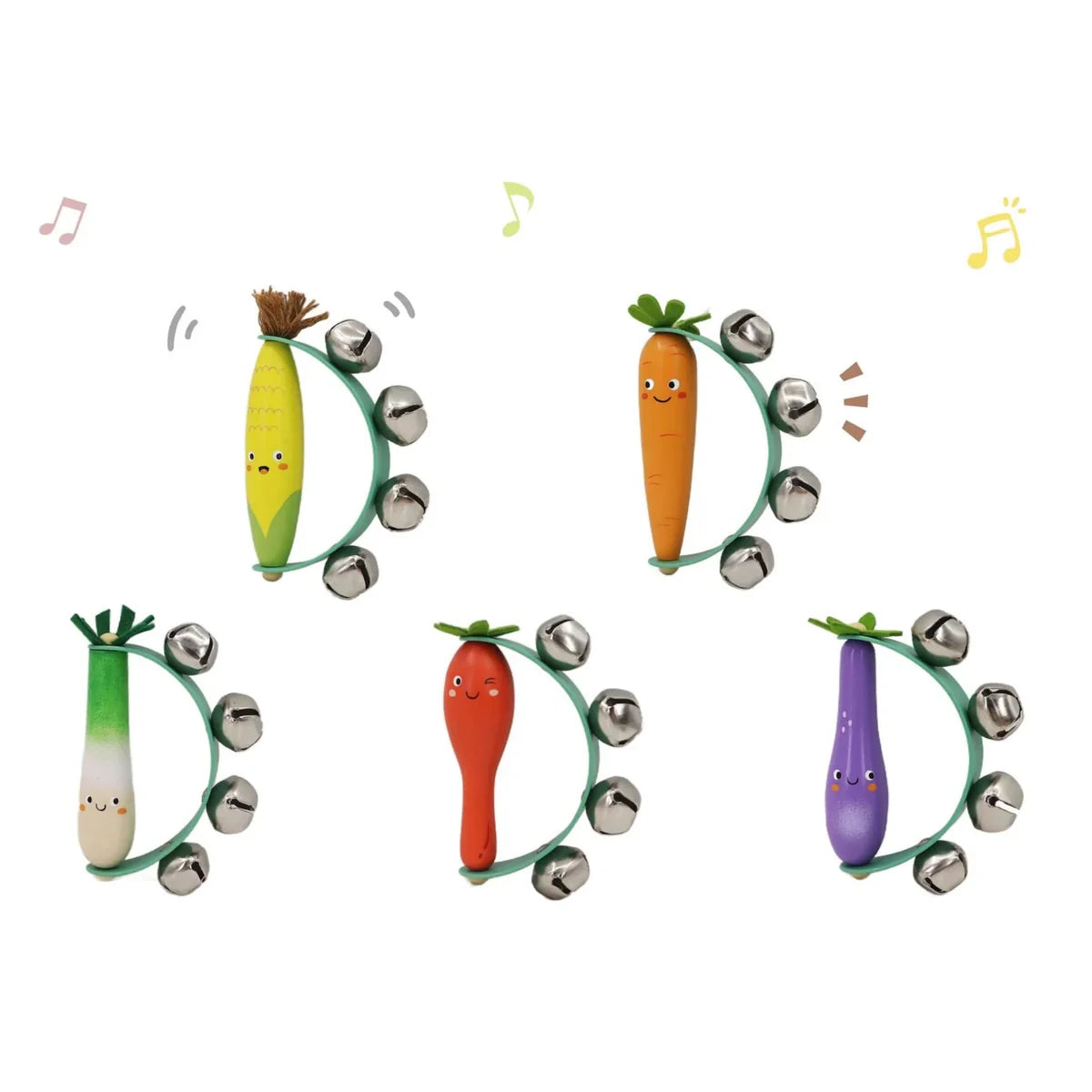 WOODEN VEGGIE HANDBELL