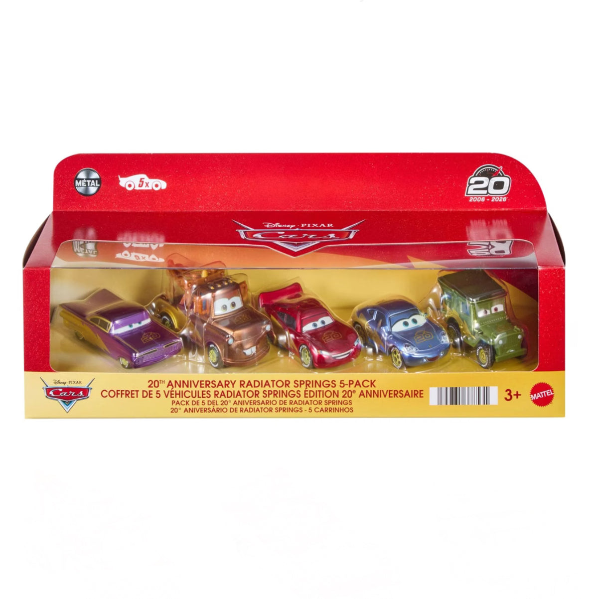 DISNEY PIXAR CARS 5 PACK FAN FAVOURITES
