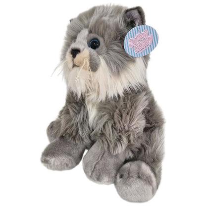 PLUSH KITTY CAT GREY 30CM