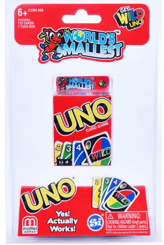 WORLD'S SMALLEST UNO GAME