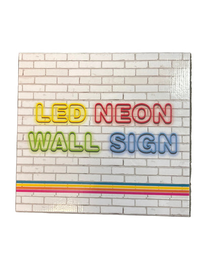 LED NEON SIGN MIRROR W STARS AND PLANET
