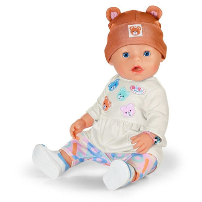 BB BABY BORN EMMA 43CM IN TEDDY STYLE