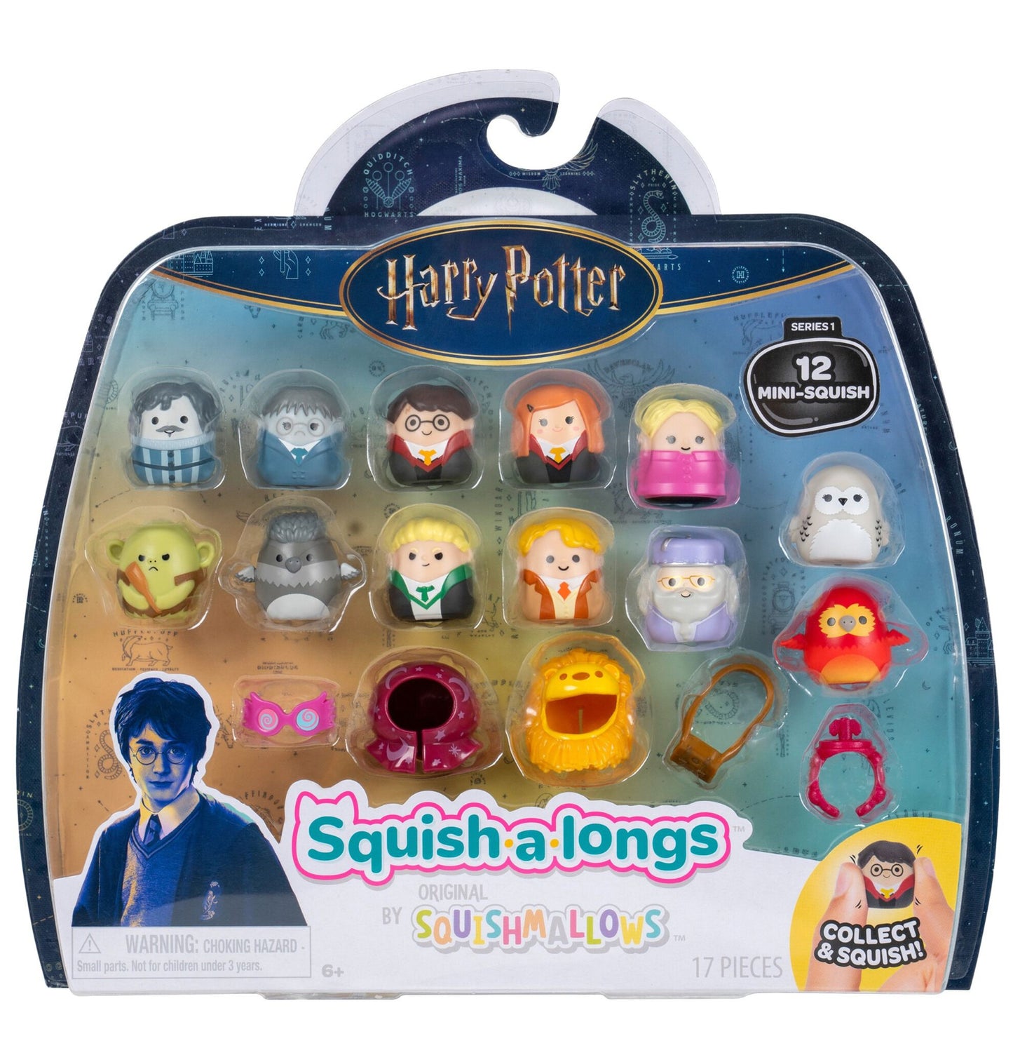 SQUISH-A-LONGS HARRY POTTER 12PK AST