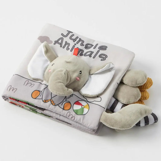 JIGGLE & GIGGLE FABRIC BOOK TAILS/JUNGLE