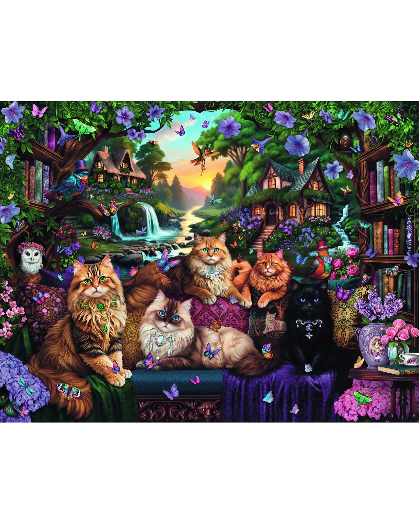 PUZZLE 2000PC CAT TAIL COTTAGE