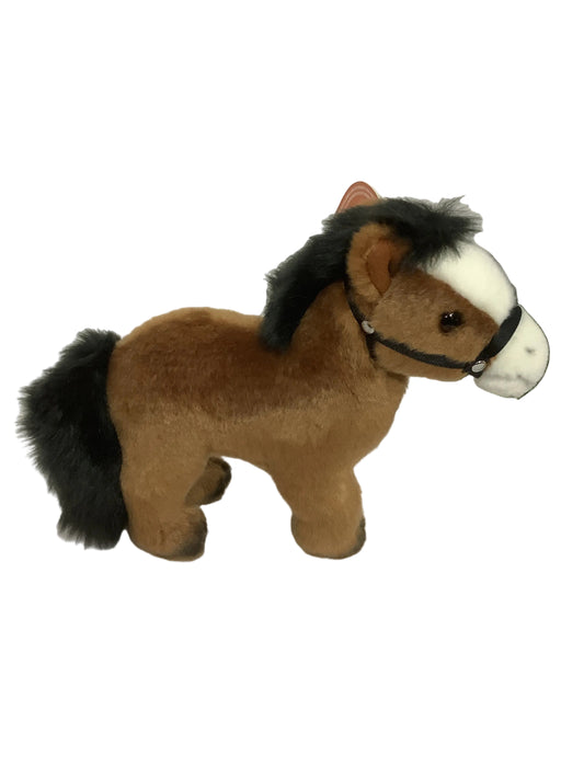 PLUSH LIVING NATURE HORSE W BRIDLE 20CM