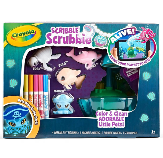 CRAYOLA SCRIBBLE SCRUBBIE GLOW LAGOON