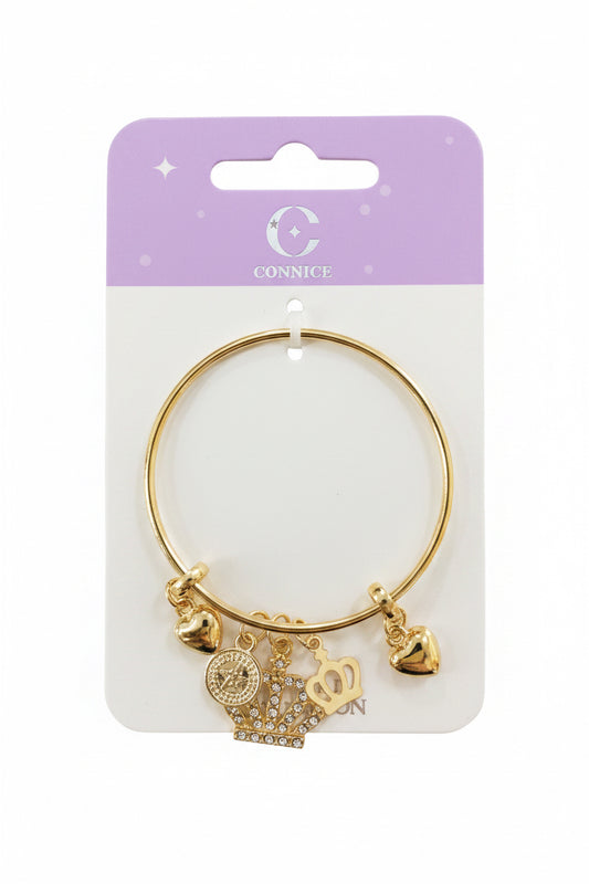 C/NICE HC06341 CROWN/HEART BANGLE