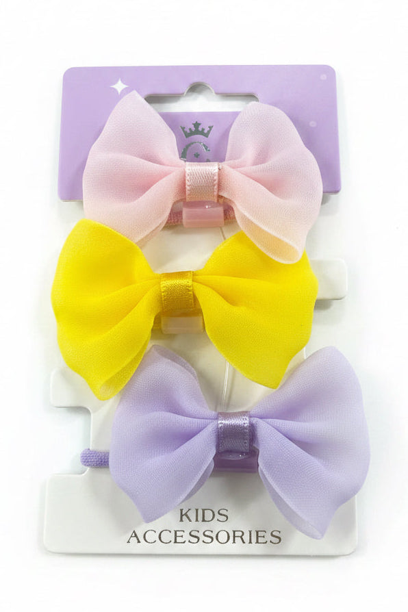 C/NICE HC13585 3PC BOW HAIR TIES