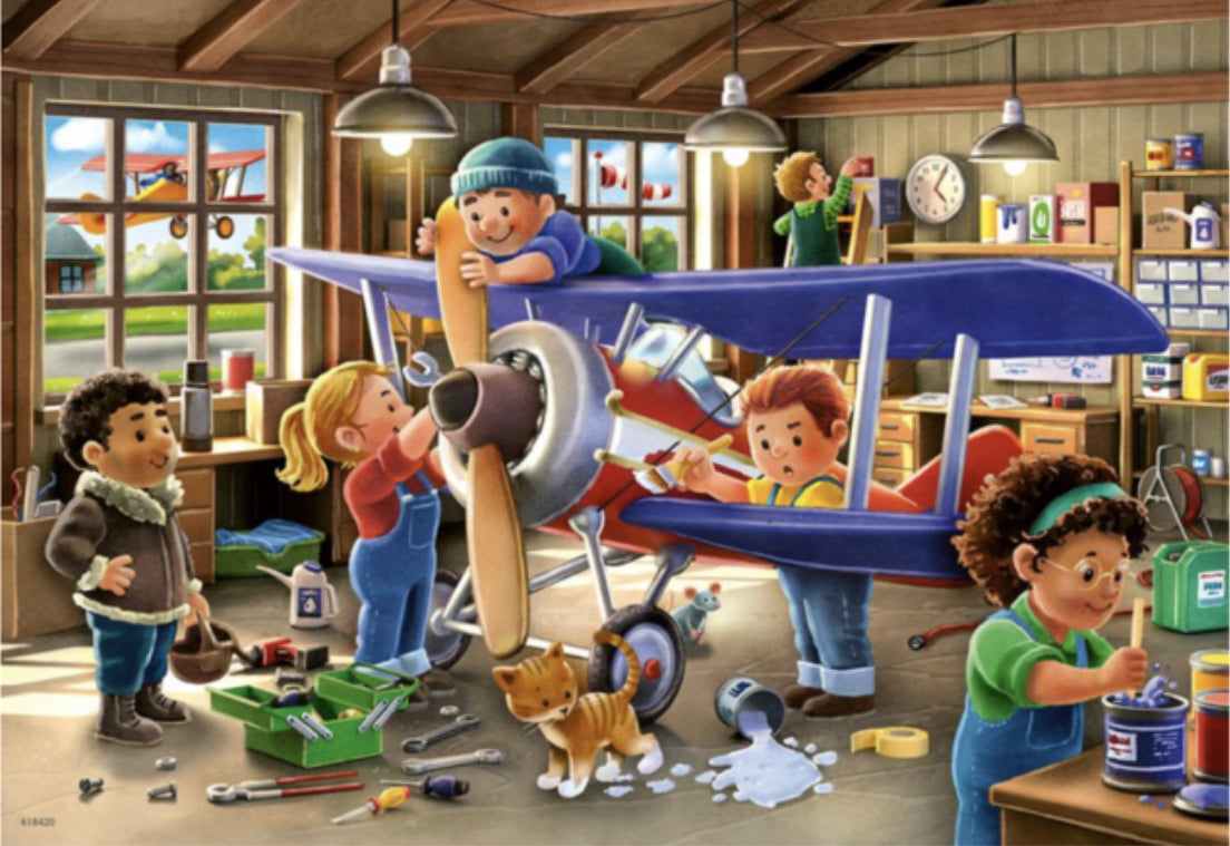 PUZZLE 2X12PC PLANES & TRAINS