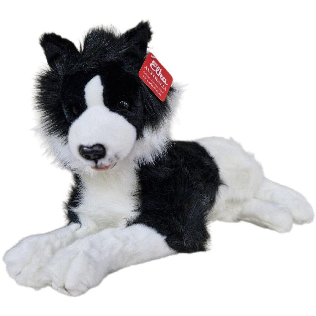ELKA PLUSH DOG BORDER COLLIE LAYING 44CM