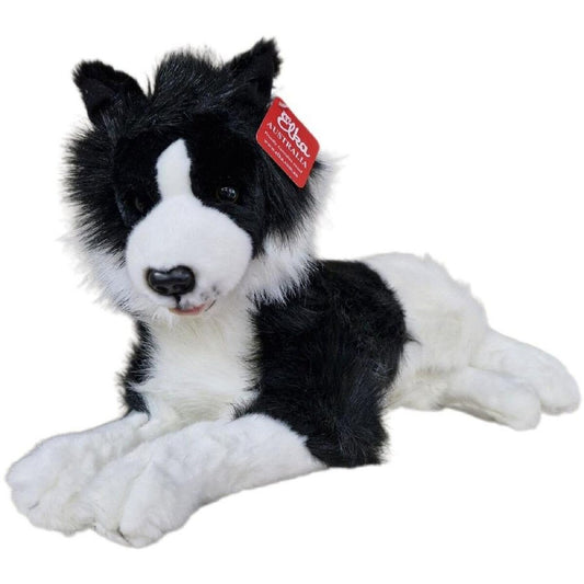 ELKA PLUSH DOG BORDER COLLIE LAYING 44CM