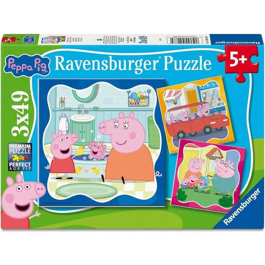 PUZZLE 3X49PC PEPPA PIG FAMILY FIRSTS