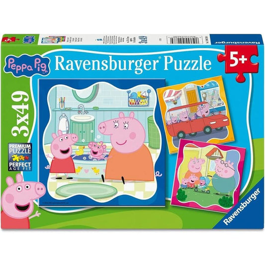PUZZLE 3X49PC PEPPA PIG FAMILY FIRSTS