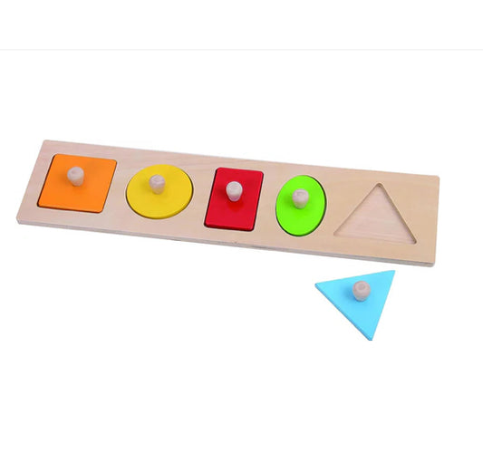 WOODEN PUZZLE LET'S LEARN SHAPES