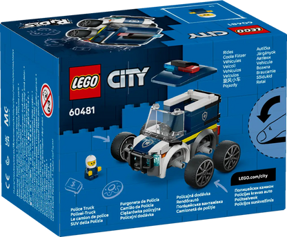 LEGO 60481 CITY RIDES POLICE TRUCK