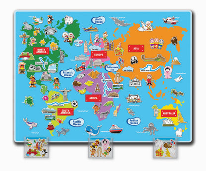 FELT CREATIONS WORLD FELT MAP