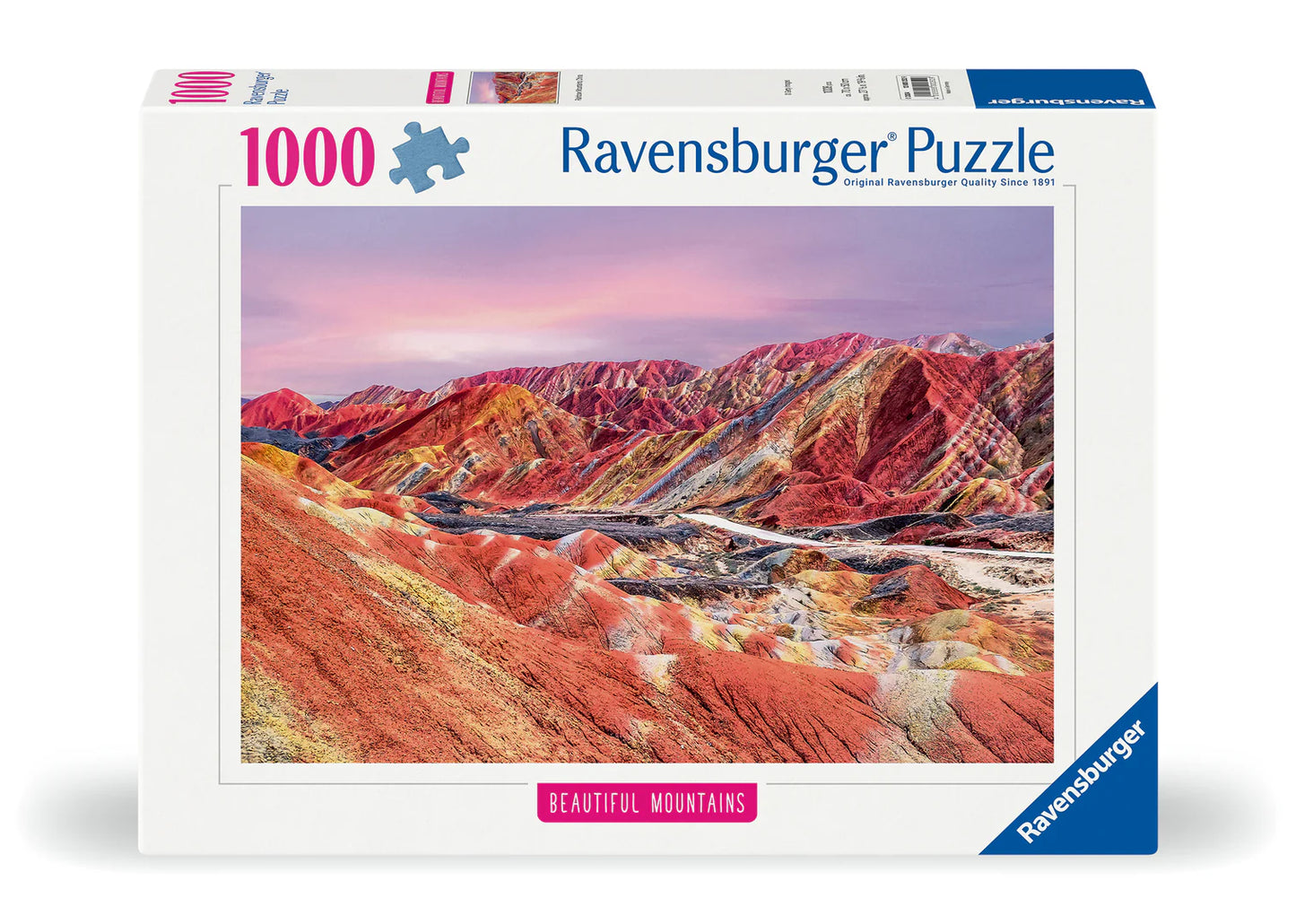 PUZZLE 1000PC RAINBOW MOUNTAIN CHINA NEW