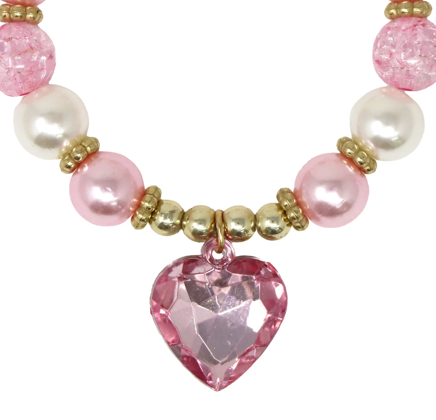P/POP DANCE PEARL HEART NECKLACE SET