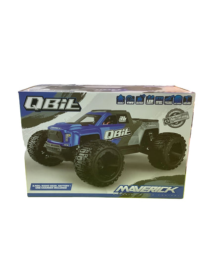 R/C MAVERICK QBIT MT MONSTER TRUCK BLUE