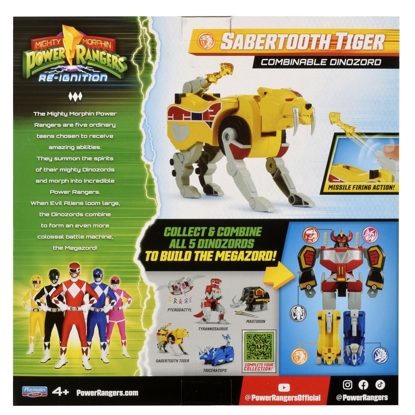 POWER RANGERS DINOZORD SABERTOOTH TIGER