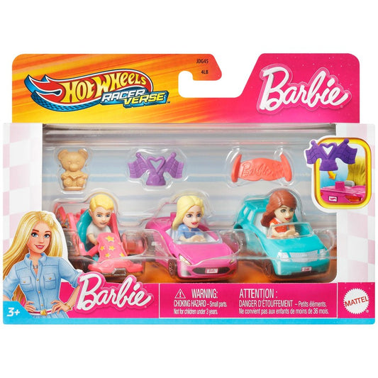 H/W BARBIE REVEAL CARS 3PK