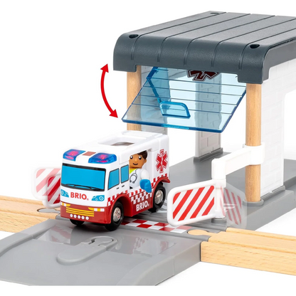 BRIO RESCUE TEAM TRAIN SET 44PCE