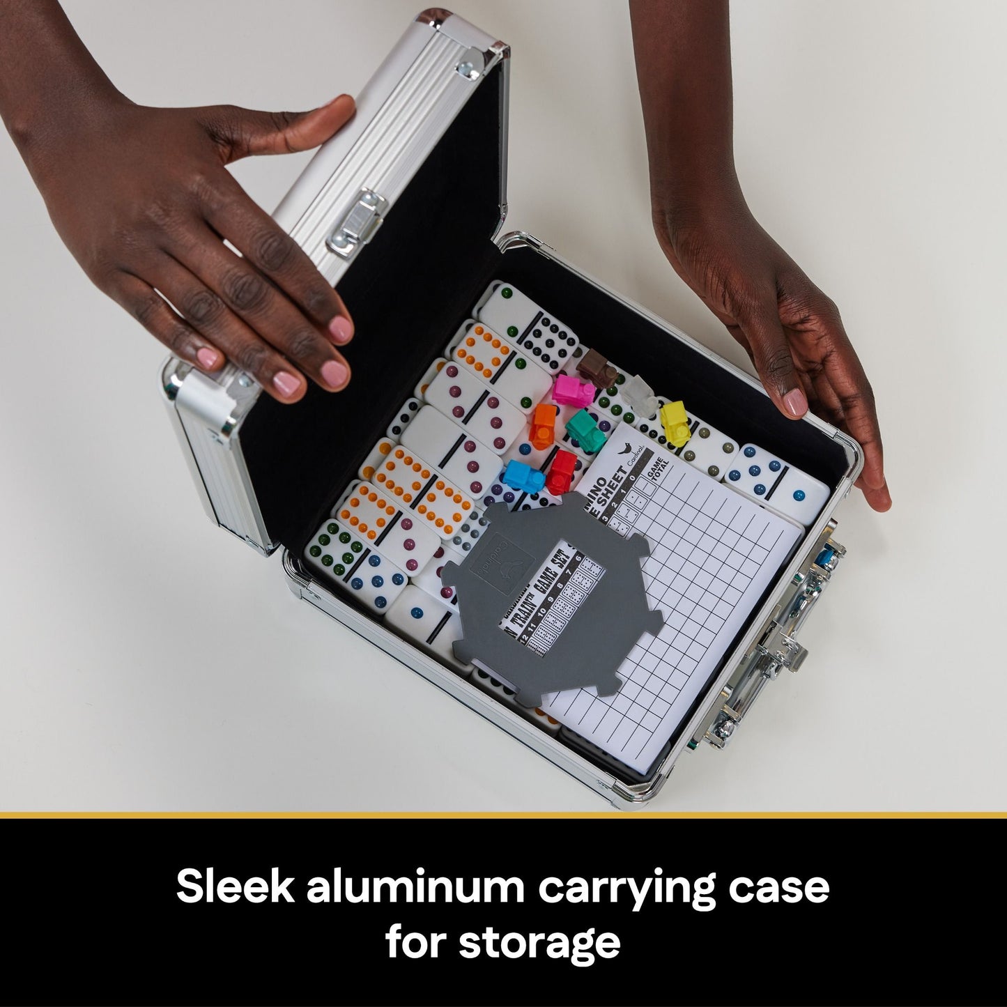 GAME MEXICAN TRAIN DOMINOES IN CASE NEW