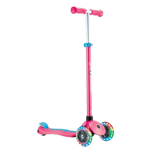 GLOBBER PRIMO PLUS W LIGHTS FUSHSIA/SKY