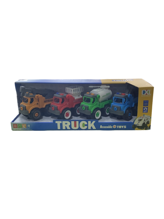 DIY CITY STREET TRUCK 4 PACK