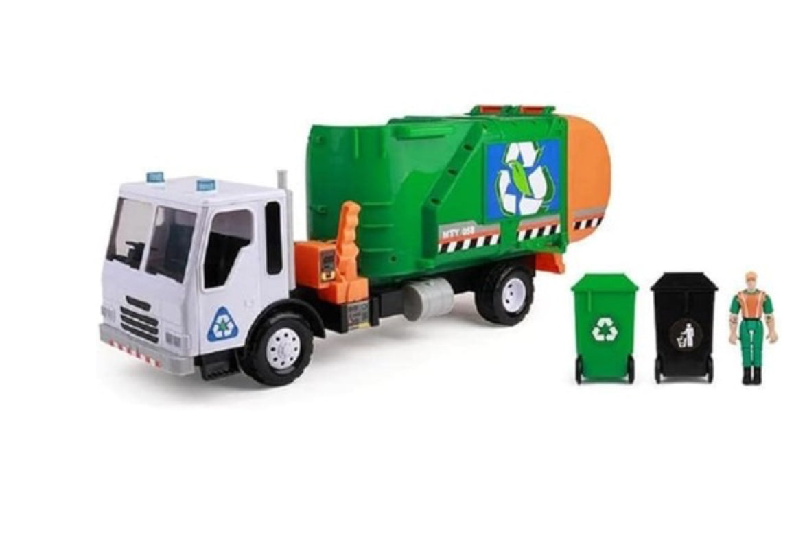 MIGHTY FLEET TITANS GREEN GARBAGE TRUCK