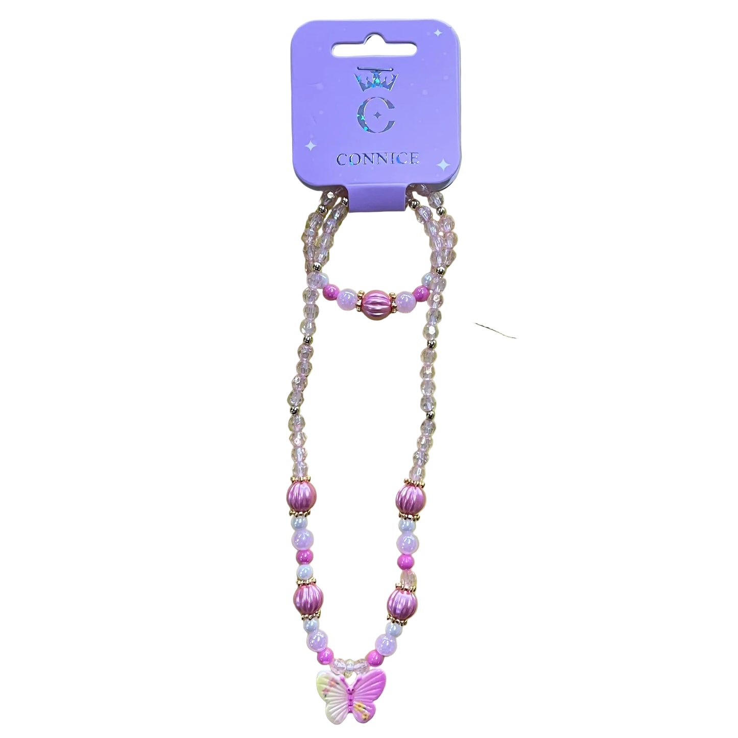 C/NICE HC12878 BUTTERFLY JEWELLERY SET