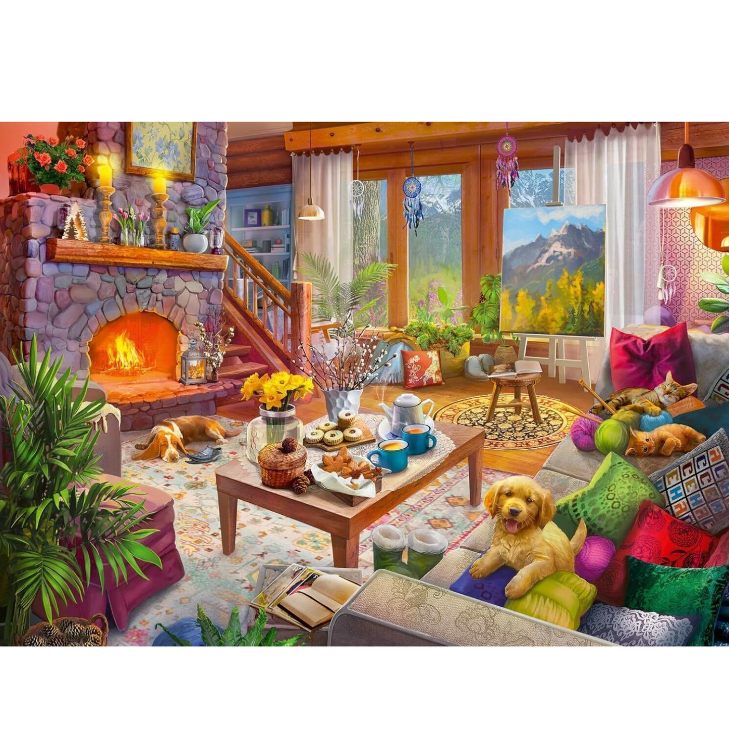 PUZZLE 1000PC COZY CABIN