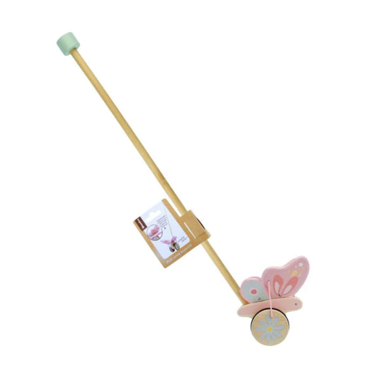 WOODEN BUTTERFLY PUSH A LONG