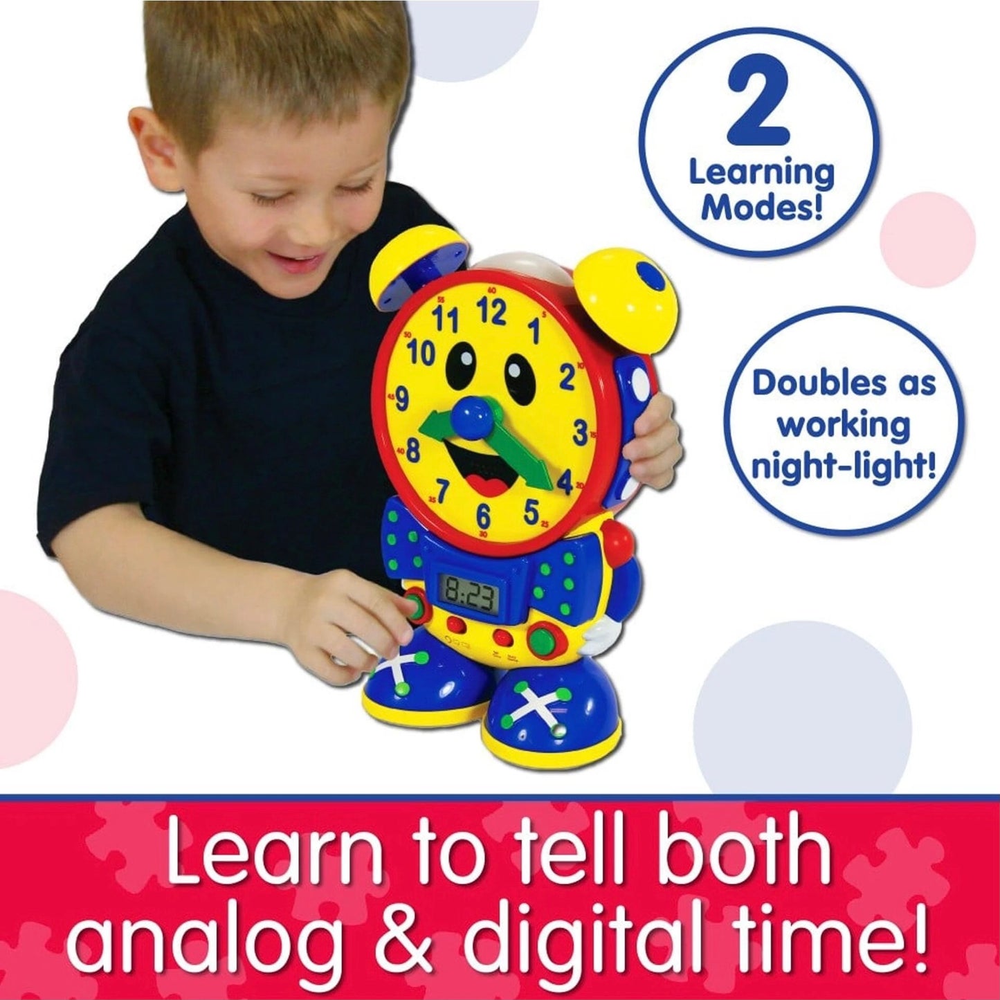 TLJ TELLY THE TEACHING TIME CLOCK